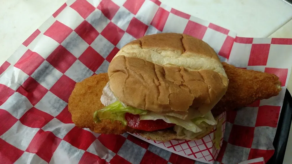 Fried Flounder Sandwich